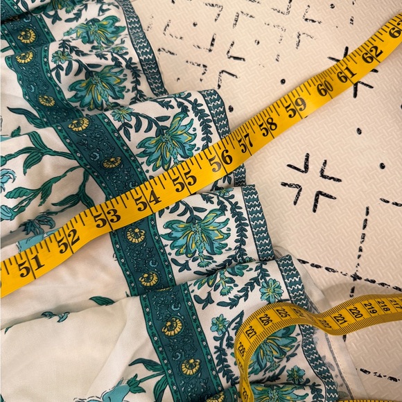 LEA Flutter sleeve floral v-neck maxi dress 3X - Picture 5 of 9